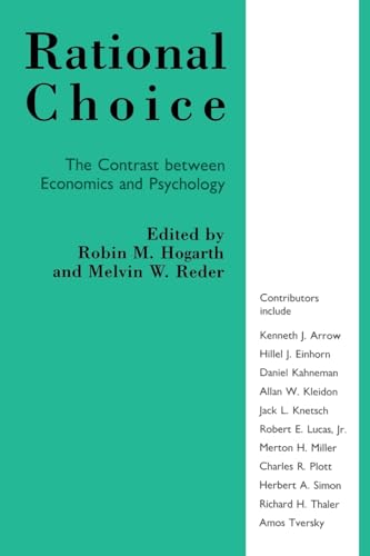 9780226348599: Rational Choice (Contrast Between Economics and Psychology)
