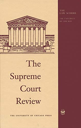 Stock image for The Supreme Court Review, 1999 for sale by Wonder Book