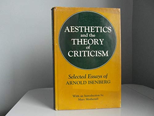 Beispielbild fr Aesthetics and the Theory of Criticism zum Verkauf von Better World Books