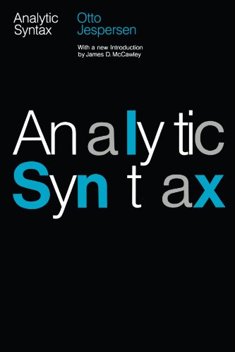 Stock image for Analytic Syntax for sale by Better World Books