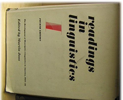 Stock image for Readings in Linguistics One: The Development of Descriptive Linguistics in America, 1925-1956 for sale by Book Alley