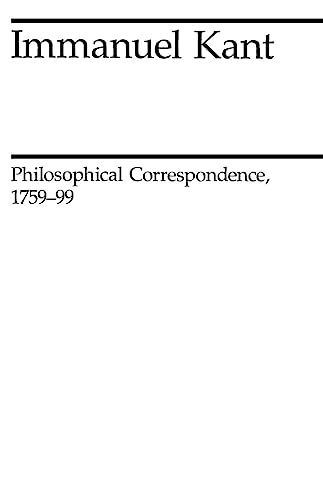 Beispielbild fr Philosophical Correspondence, 1759-1799 zum Verkauf von Blackwell's