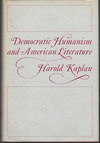 Stock image for Democratic Humanism and American Literature for sale by Dunaway Books