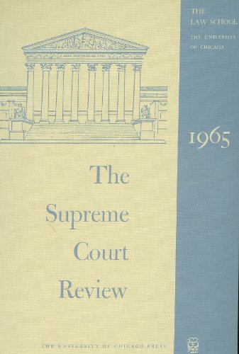 Beispielbild fr The Supreme Court Review: 1965 zum Verkauf von Wonder Book