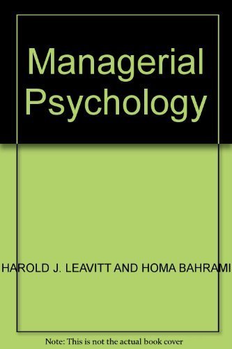Imagen de archivo de Managerial Psychology a la venta por ThriftBooks-Dallas