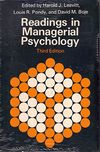 Beispielbild fr Readings in Managerial Psychology zum Verkauf von Wonder Book