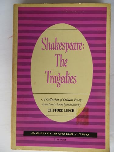9780226470184: Shakespeare: The Tragedies (Patterns of Literary Critical)