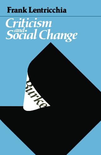 Beispielbild fr Criticism and Social Change zum Verkauf von Blackwell's