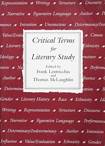 Imagen de archivo de Critical Terms for Literary Study a la venta por Open Books