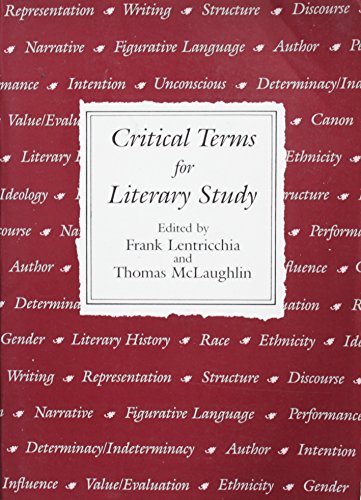 Stock image for Critical Terms for Literary Study for sale by Dunaway Books