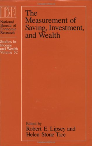 Stock image for The Measurement of Saving, Investment, and Wealth for sale by Better World Books