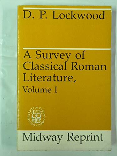 Beispielbild fr A Survey of Classical Roman Literature (v. 1) zum Verkauf von Wonder Book