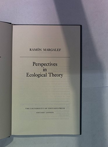 Imagen de archivo de Perspectives in Ecological Theory a la venta por ThriftBooks-Atlanta