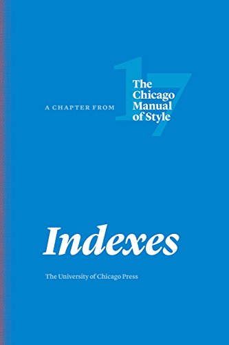9780226524856: Indexes: A Chapter from the Chicago Manual of Style