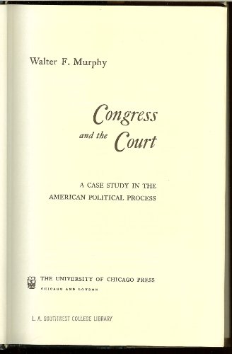 Beispielbild fr Congress and the Court zum Verkauf von ThriftBooks-Atlanta