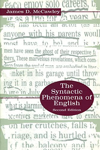 Stock image for The Syntactic Phenomena of English for sale by Textbooks_Source