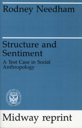 Beispielbild fr Structure and Sentiment: A Test Case for Social Anthropology zum Verkauf von Nealsbooks