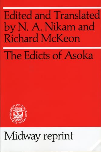 Imagen de archivo de Edicts of Asoka (Midway Reprint Series) a la venta por SecondSale