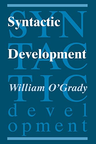 Beispielbild fr Syntactic Development zum Verkauf von Books From California