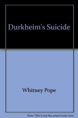 9780226675404: Durkheim's Suicide