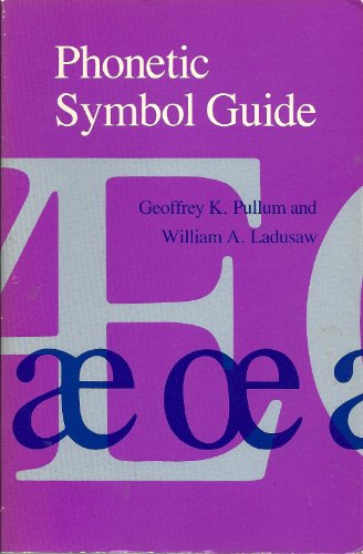 Beispielbild fr Phonetic Symbol Guide zum Verkauf von SecondSale