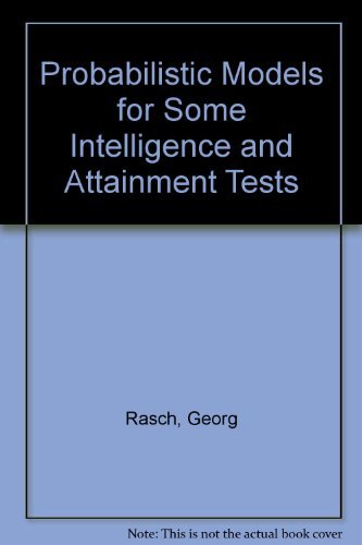 9780226705545: Probabilistic Models for Some Intelligence and Attainment Tests