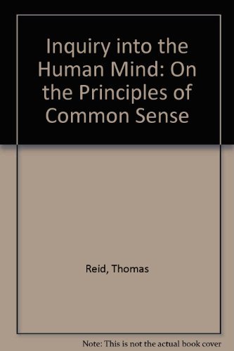 Stock image for Inquiry into the Human Mind for sale by Better World Books