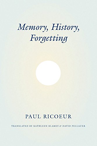 Imagen de archivo de Memory, History, Forgetting a la venta por Blackwell's