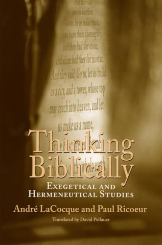 Stock image for Thinking Biblically: Exegetical and Hermeneutical Studies for sale by SecondSale