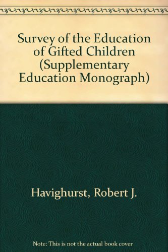 Imagen de archivo de Survey of the Education of Gifted Children a la venta por Better World Books
