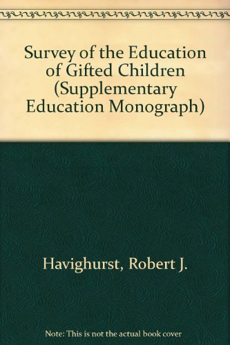 Stock image for Survey of the Education of Gifted Children for sale by Better World Books