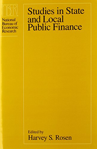9780226726212: Studies in State & Local Public Finance (NBER-Project Reports)