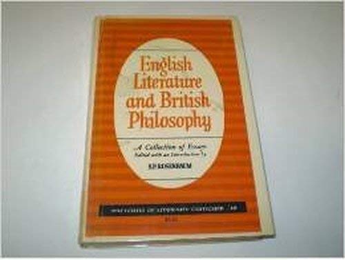 9780226726571: English Literature and British Philosophy (Patterns of Literary Critical)