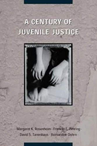 Beispielbild fr A Century of Juvenile Justice zum Verkauf von Autumn Leaves