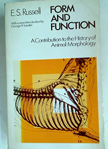 Imagen de archivo de Form and Function: A Contribution to the History of Animal Morphology a la venta por HPB-Red