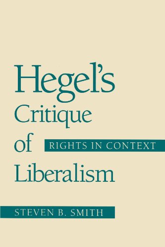 Beispielbild fr Hegel's Critique of Liberalism zum Verkauf von Blackwell's