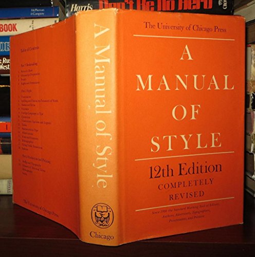 Stock image for A Manual of Style for sale by ProPen