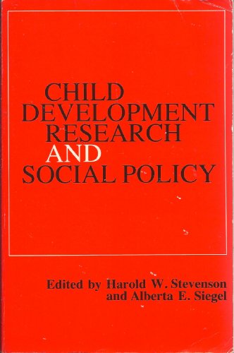 Stock image for Child Development Research and Social Policy, Volume 1 for sale by HPB-Red