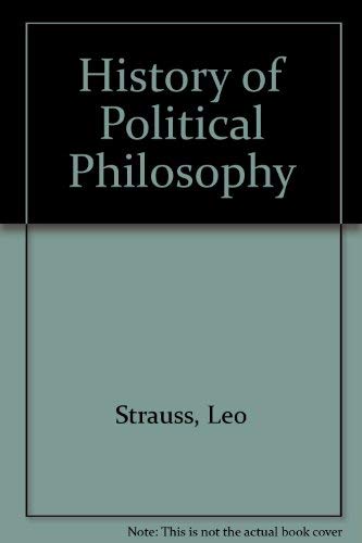 Imagen de archivo de History of Political Philosophy a la venta por ThriftBooks-Atlanta