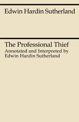 Stock image for The Professional Thief (Midway Reprint) for sale by HPB-Red