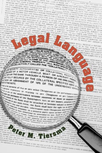 Imagen de archivo de Legal Language a la venta por Blackwell's