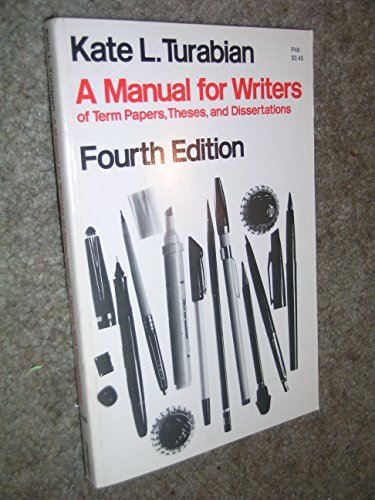 Stock image for A manual for writers of term papers, theses, and dissertations (Manual for Writers of Term Papers, Theses, & Dissertations) for sale by Orion Tech