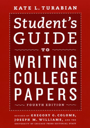 9780226816319: Student's Guide to Writing College Papers: Fourth Edition (Chicago Guides to Writing, Editing and Publishing)