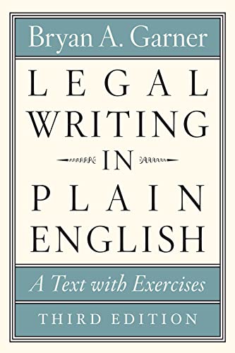 Beispielbild fr Legal Writing in Plain English zum Verkauf von Blackwell's