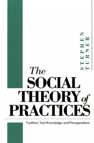 Imagen de archivo de The Social Theory of Practices: Tradition, Tacit Knowledge, and Presuppositions a la venta por HPB-Red