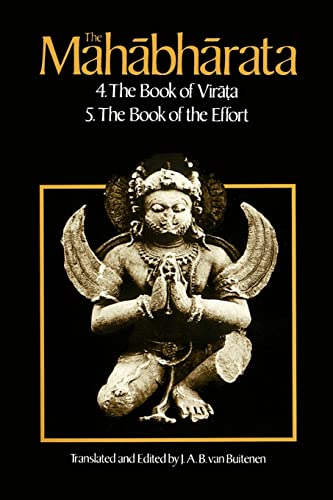 Stock image for The Mahabharata, Volume 3 volume 3 : Book 4: the Book of the Virata; Book 5: the Book of the Effort for sale by Better World Books