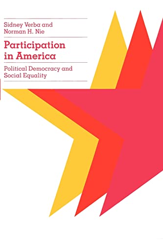 Imagen de archivo de Participation in America: Political Democracy and Social Equality a la venta por HPB-Red