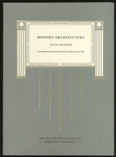 9780226869391: Modern Architecture: A Guidebook for His Students to This Field of Art (Texts & Documents)