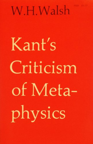 9780226872155: Kant's Criticism of Metaphysics