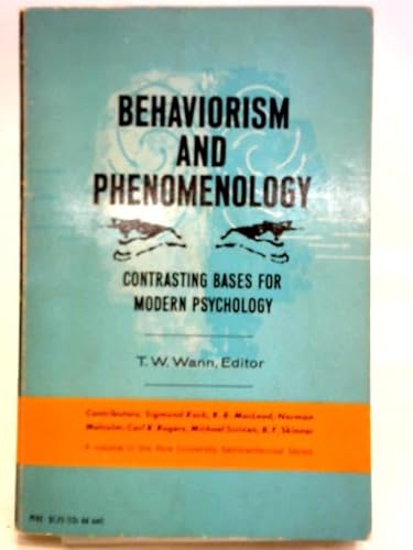 Stock image for Behaviorism and Phenomenology for sale by HPB-Emerald